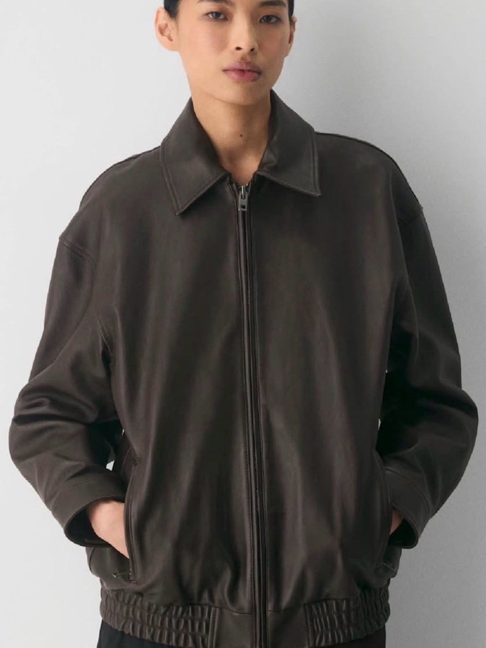 Aritzia Jones Leather Jacket